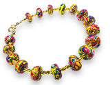 Clay Bracelet, Sparkle Bracelet, Handmade Bracelet, Art Bracelet