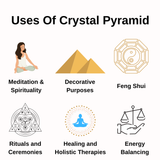 Soothing Crystals - Gemstone Pyramid | Black Tourmaline | Reiki Crystal Pyramid