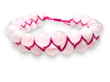 Gemstone Beaded Bracelet, Nylon Bracelet, Adjustable Bracelet - Janine Design