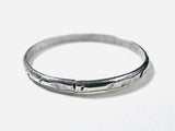 Silver Band, Hammered Silver Band Ring, Silver Texture Ring, Silver Ring