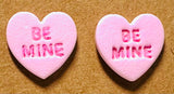 Conversation Heart Earrings/ Clay Earrings, Valentines Earrings/ Heart Earrings - Janine Design