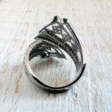 Cubic Zirconia 1920’s Style Statement Ring - Janine Design