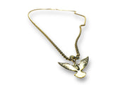 Bird Necklace, white Bird jewelry
