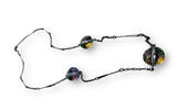 Long Triple Crystal Necklace - Janine Design