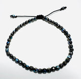 Adjustable Friendship Bracelet/Glass Friendship Bracelet 2-5 MM Bead Bracelet or Anklet - Janine Design