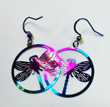 Dragonfly Colorful Earrings/Bug Earrings/ Family Earrings /Nature Earrings