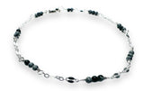 Dainty Gemstone Bracelet, Gemstone Bead Chain, Wire Wrapped Bracelet - Janine Design