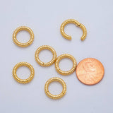 Aim Eternal - 18K Gold Filled 14.5 mm Twirled Twist Round Snap Clasp Closure Findings | ZA1221