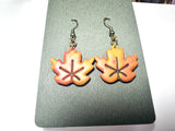 Fall Earrings Polymer Clay/ Pumpkin Earrings/ Leaf Earrings - Janine Design