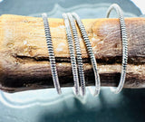 Twist Pattern Ring, Stacking Ring, Textured Stacking Ring - Janine Design