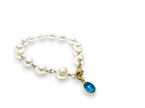 White Pearl Bracelet - Janine Design