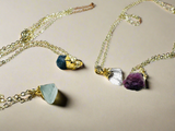 Raw Gemstone Necklace/ Affordable Gifts