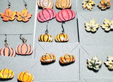 Fall Earrings Polymer Clay/ Pumpkin Earrings/ Leaf Earrings - Janine Design