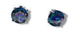 Rainbow Topaz Studs