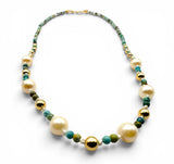 Turquoise and High Grade Pearl Necklace