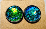 Mermaid Studs/Scale Resin Earrings/Mermaid Earrings - Janine Design