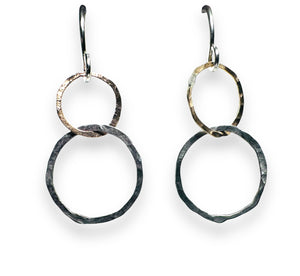 Double Circle Earrings* - Janine Design