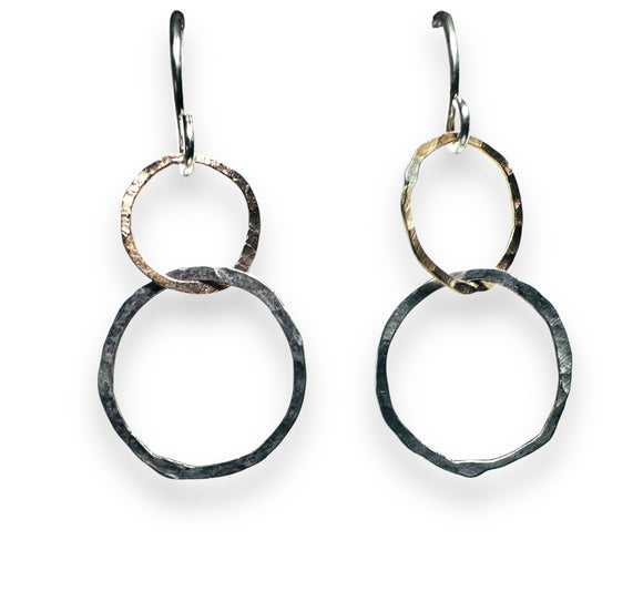 Double Circle Earrings* - Janine Design