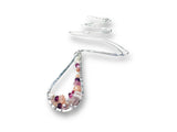 Teardrop Pendant, Wire wrapped Crystal Pendant