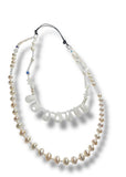 Moonstone and Pearl Double layered Necklace