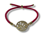 Sparkle Charm Bracelet, Cord Bracelet - Janine Design