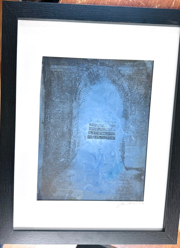 Acrylic Gel Prints- Framed, One of a Kind Artwork- The Doorway - Janine Design