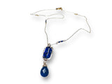 Lapis Necklace, Beaded Golden Necklace*