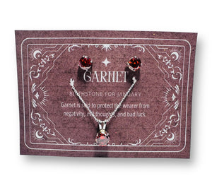 Birthstone Jewelry Set, Gemstone Earrings and Necklace sets - Janine Design