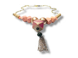 Wood and Coral, Peaches and Cream Necklace*