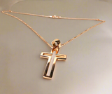 Cross-Rose Gold - Janine Design