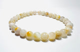 Gemstone Stretch Bracelet-Labradorite, agate, Calcite, Chalcedon - Janine Design
