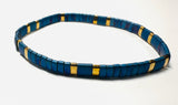 Tila Bead Bracelet/ Flat Stretch Bracelet/Assorted Colors - Janine Design