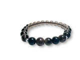 Gemstone Stretch Bracelet-Labradorite, agate, Calcite, Chalcedon - Janine Design