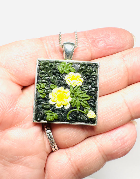 Painted Clay Necklace - Janine Design