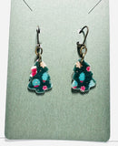 Christmas and New Years Polymer Clay Earrings/ Affordable Gifts - Janine Design