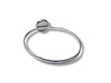 Garnet Stacking Ring Sterling Silver
