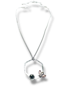 Bee Necklace/Gemstone Necklace *