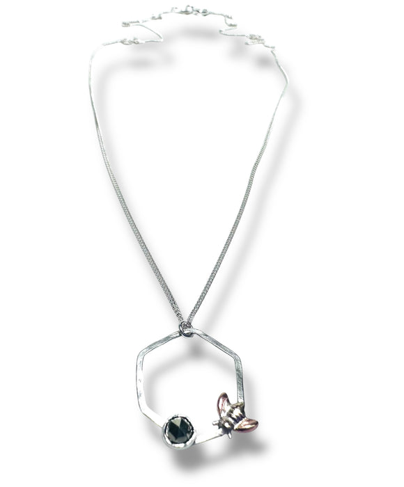 Bee Necklace/Gemstone Necklace *