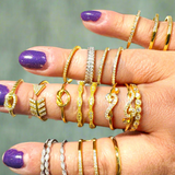 Gold Filled or Sterling Stacking Rings - Janine Design