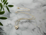 Gold Fill Heart Heart Minimalist Necklace, Dainty Heart Necklace*