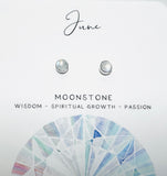 Birthstone Studs, Silver Studs, Genuine Gemstone Studs, birthday Gifts