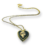 Crystal Clay Locket/Brass Locket/Affordable Gift - Janine Design