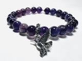 Gemstone Stretch Bracelet-Labradorite, agate, Calcite, Chalcedon - Janine Design