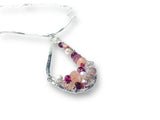 Teardrop Pendant, Wire wrapped Crystal Pendant