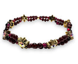 Double Gemstone Stretch Bracelet - Janine Design