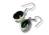 Oval Peridot/Sterling Earrings