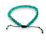 Adjustable Friendship Bracelet/6-8 MM Glass Friendship Bracelet/Faceted Bead Bracelet - Janine Design