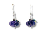 Amethyst Pumpkin Earrings - Janine Design