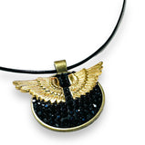 Angel Wings Necklace, Spiritual Necklace, Memorial Necklace - Janine Design