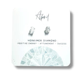 Birthstone Studs, Silver Studs, Genuine Gemstone Studs, birthday Gifts - Janine Design